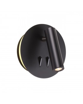 3911/9WL HIGHTECH ODL20 277 черн/металл Наст-й св-к с лампой д/чтения с выкл LED 9W 3000K 220V BEAM-foto5