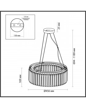 4987/6 CLASSIC ODL22 491 золотой/хрусталь Люстра E14 6*40W VASSA-foto2