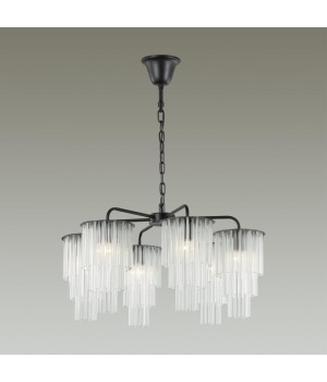 4921/6 MODERN ODL22 329 черный/прозрач./матов./стекло Люстра E27 6*60W PAPITA-foto4