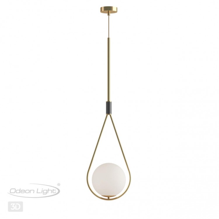 4810/1A PENDANT ODL21 351 золтой/черный/белый Подвес E14 1*40W FLARI