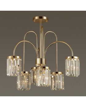 4987/6C CLASSIC ODL22 491 золотой/хрусталь Люстра потолочная E14 6*40W VASSA-foto4