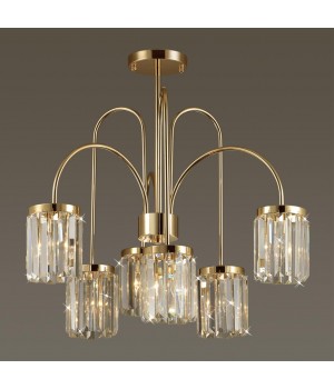 4987/6C CLASSIC ODL22 491 золотой/хрусталь Люстра потолочная E14 6*40W VASSA-foto4