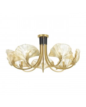 4870/7 HALL ODL_EX22 49 золотой/чёрный/стекло Люстра E14 7*40W VENTAGLIO-foto6