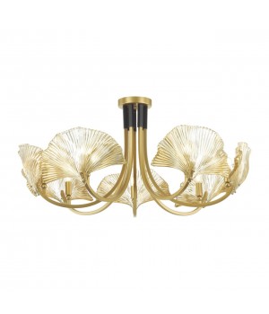 4870/7 HALL ODL_EX22 49 золотой/чёрный/стекло Люстра E14 7*40W VENTAGLIO-foto6