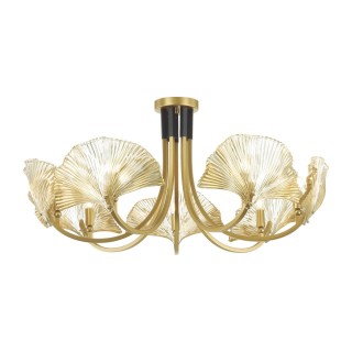 4870/7 HALL ODL_EX22 49 золотой/чёрный/стекло Люстра E14 7*40W VENTAGLIO-foto6