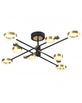 4321/63CL MIDCENT ODL22 169 металл/черный с бронзой Потолочный светильник IP20 LED 58W 2622Лм DENZEL-foto4