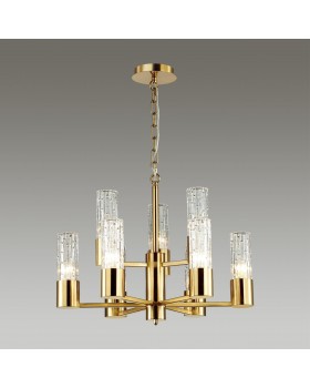 4841/9 HALL ODL21 401 золото/металл/стекло Люстра E14 9*40W SABANO-foto4