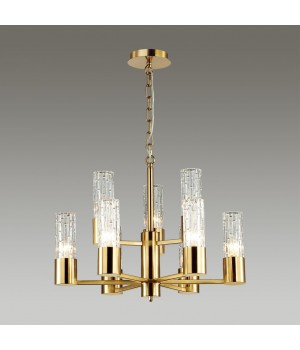 4841/9 HALL ODL21 401 золото/металл/стекло Люстра E14 9*40W SABANO-foto4