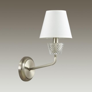 4433/1W NEOCLASSI LN20 112 никель, белый, стеклянный декор Бра E14 1*40W 220V ABIGAIL-foto4