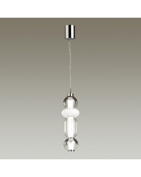 4827/18L PENDANT ODL21 321 хром/дымчатый/белый/прозрачный Подвес LED 18W BEANS-foto4