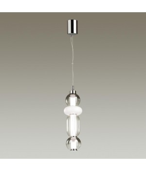 4827/18L PENDANT ODL21 321 хром/дымчатый/белый/прозрачный Подвес LED 18W BEANS-foto4