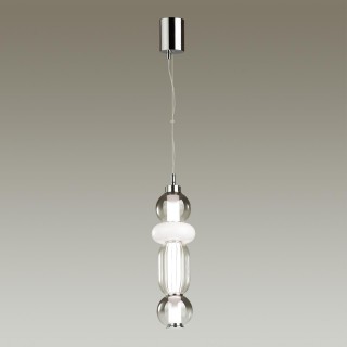 4827/18L PENDANT ODL21 321 хром/дымчатый/белый/прозрачный Подвес LED 18W BEANS-foto4