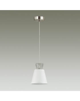 4433/1 NEOCLASSI LN20 113 никель, белый, стеклянный декор Подвес E14 1*40W 220V ABIGAIL-foto4