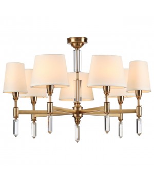 4894/7 MODERN ODL_EX22 91 бронзовый/белый/ткань Люстра E14 7*40W LONDON-foto7