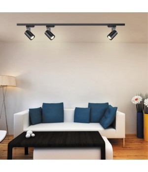 370647 PORT NT19 106 черный Светильник трековый однофазный трехжильный IP20 GU10 50W 220V GUSTO-foto3