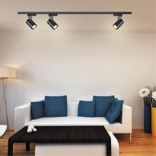 370647 PORT NT19 106 черный Светильник трековый однофазный трехжильный IP20 GU10 50W 220V GUSTO-foto3