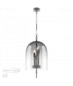 4882/4 NEO ODL_EX22 61 серебрист.с патиной/дымчатый/стекло Подвес E14 4*40W BELL-foto5