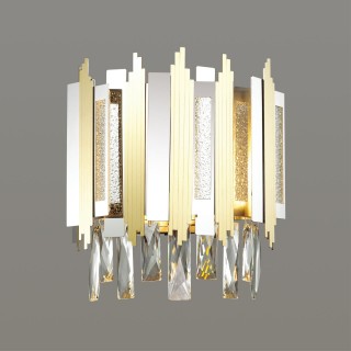 4635/2W CLASSIC ODL20 447 золото/хром/хрусталь Бра E14 2*40W 220V RUNA-foto3