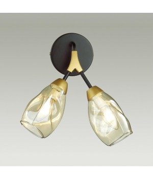 4563/2W MODERNI LN21 123 черный, золотой Бра E14 2*40W 220V FAWN-foto3