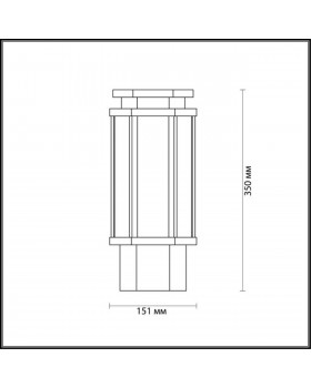 4048/1B NATURE ODL18 585 темно-серый/белый Уличный светильник на столб IP44 E27 100W 220V GINO-foto2