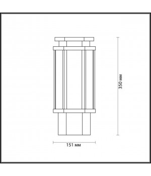 4048/1B NATURE ODL18 585 темно-серый/белый Уличный светильник на столб IP44 E27 100W 220V GINO-foto2