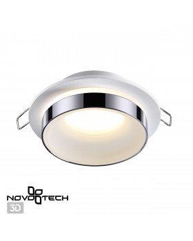 370782 SPOT NT21 292 белый/хром Светильник встраиваемый влагозащищенный IP44 GU10 9W 220V WATER-foto3