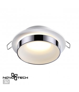 370782 SPOT NT21 292 белый/хром Светильник встраиваемый влагозащищенный IP44 GU10 9W 220V WATER-foto3