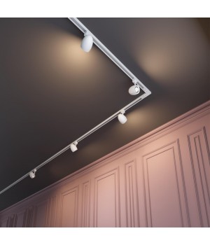 370546 PORT NT19 108 белый Светильник трековый однофазный трехжильный IP20 GU10 50W 230V VETERUM-foto3