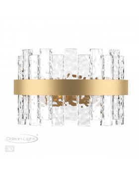 4938/1W HALL ODL22 437 матов.золотой/прозрачный/стекло/ Бра E14 1*40W MERKALE-foto4