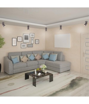 370590 OVER NT19 220 серебристый черный Накладной светильник IP20 GU10 50W 220-240V ELITE-foto3