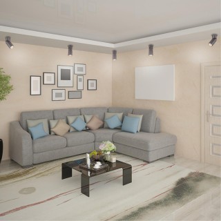 370590 OVER NT19 220 серебристый черный Накладной светильник IP20 GU10 50W 220-240V ELITE-foto3