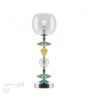 4893/1T CLASSIC ODL_EX22 71 хром/раноцветн./керамика/стекло Настольная лампа E14 1*40W 4893/1T BIZET-foto5