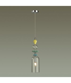 4893/1 CLASSIC ODL_EX22 71 хром/раноцветн./керамика/стекло Подвес E14 1*40W 4893/1 BIZET-foto4