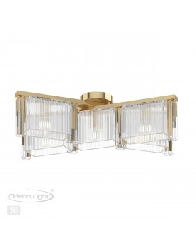 4877/5C HALL ODL_EX22 59 золотой/прозрачный/стекло Люстра потолочная E14 5*40W GATSBY-foto5