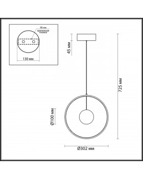 4031/21LA L-VISION ODL19 216 тёмно-серый/хром Подвес LED 21W 220V LOND-foto2
