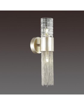 4631/2W HALL ODL20 471 серебристый/стекло/металл.цепочки Бра G9 2*5W 220V PERLA-foto4