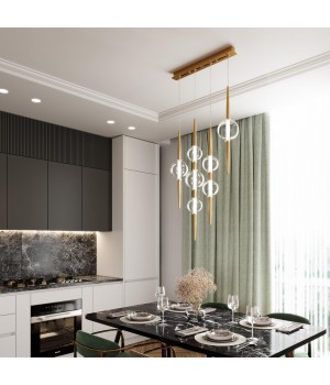 4981/2 PENDANT ODL22 357 бронзовый/прозрачный/стекло Подвес G9 2*5W LAZIA-foto3