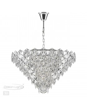 4923/12 MODERN ODL22 325 хром/прозрачный/стекло Люстра E14 10*40W TALERTI-foto5