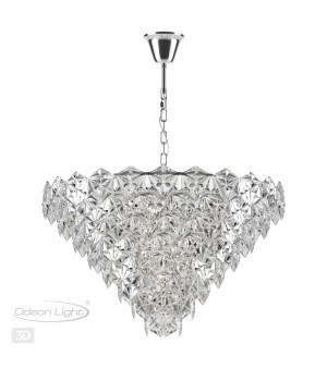 4923/12 MODERN ODL22 325 хром/прозрачный/стекло Люстра E14 10*40W TALERTI-foto5