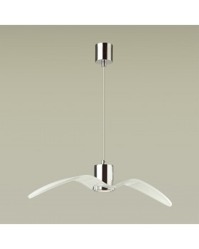 4903/1B PENDANT ODL22 289 белый/хром/стекло Подвес GU10 1*5W BIRDS-foto4