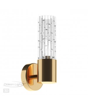 4841/1W HALL ODL21 477 золото/металл/стекло Бра E14 1*40W SABANO-foto5