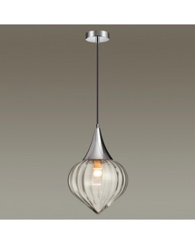 4949/1 PENDANT ODL22 305 хром/прозрачный/стекло Подвес E14 1*40W KESTA-foto4