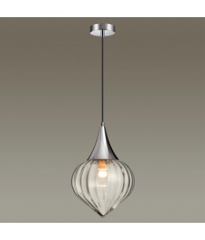 4949/1 PENDANT ODL22 305 хром/прозрачный/стекло Подвес E14 1*40W KESTA-foto4