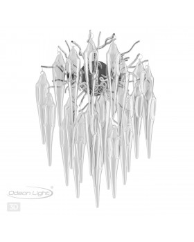 4719/2W CLASSIC (В 2-Х КОРОБКАХ) ODL20 393 серебристый/прозрачный Бра G9 2*40W 220V FOSCARA-foto4