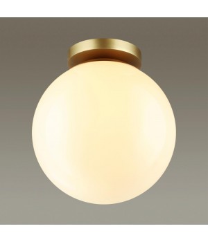 4248/1C HIGHTECH ODL21 245 золотист/металл/белый/акрил Потолочный светильник IP44 E27 LED max 9W BOSCO-foto4