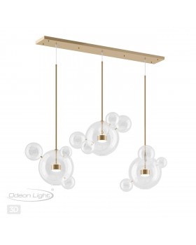 4640/36L L-VISION (В 3-Х КОРОБКАХ) ODL21 331 золотой/прозрачный Люстра LED 36W 4000K BUBBLES-foto5