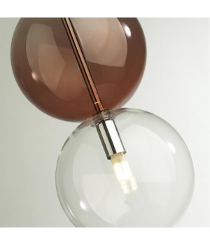 4980/1C PENDANT ODL22 298 хром/ темн.бордовый/стекло Подвес G9 1*40W TWIXY-foto7