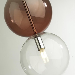 4980/1C PENDANT ODL22 298 хром/ темн.бордовый/стекло Подвес G9 1*40W TWIXY-foto7