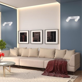 370554 OVER NT19 223 белый Накладной светильник IP20 GU10 2*50W 230V GUSTO-foto3