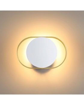 4246/7WW HIGHTECH ODL21 187 бел/золотист/металл Настенный светильник IP20 LED 7W 560Лм 3000K MONDY-foto3